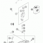 TC 125 CHASSIS Тормозной цилиндр задний
