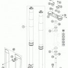 TC 85 CHASSIS Передняя вилка