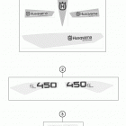 FC 450 CHASSIS Наклейки