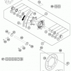 TC 125 CHASSIS Заднее колесо