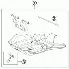 TE 250 CHASSIS Зажита двигателя