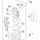 TE 125 CHASSIS Передний тормозной суппорт