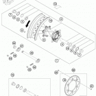 TE 125 CHASSIS Заднее колесо