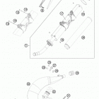 TE 250 CHASSIS Глушитель
