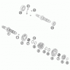 FE 501S ENGINE Трансмиссия-ведомый вал