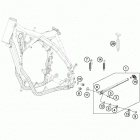 FE 250 CHASSIS Центральная стояночная подножка