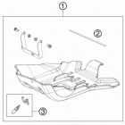 TE 125 CHASSIS Зажита двигателя