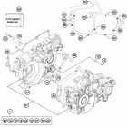 TE 250 ENGINE Картер двигателя