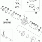 FE 350 ENGINE Коленвал и поршень