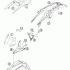 FE 250 CHASSIS Обтекатель , крылья