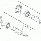 TE 449-TE 511 Intake-exhaust camshaft