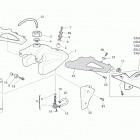 WR-WR USA 250-WR-WR USA 300 Gas tank, panel