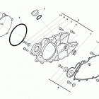 TE 449-TE 511 R.h. half crankcase