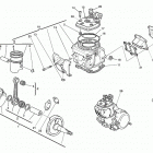 WR-WR USA 250-WR-WR USA 300 Cylinder head, cylinder, piston, crankshaft