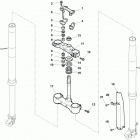 TXC 449-TXC 511 Front fork assembly 1  /  2