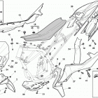 TE 449-TE 511 Panel, fenders, seat