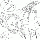 WR 125-CR 125 Frame, foot rests
