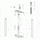 CR-SM 50 Front fork assembly
