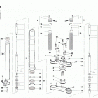 CR 65 Front fork assembly