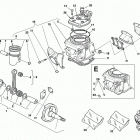 WR-WR USA 250-WR-WR USA 300 Cylinder head, cylinder, piston, crankshaft
