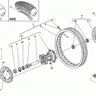 WRE 125 - SMS 125 Заднее колесо