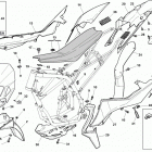 TE 449 - TE 511 Panel, fenders, seat