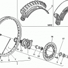 WRE 125 - SMS 125 Переднее колесо