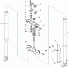 TXC449 - TXC511 Front fork assembly 1  /  2