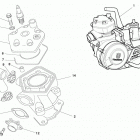 CR 65 Cylinder head, cylinder