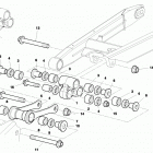 CR 65 Rear suspension linkage