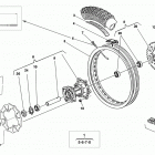 WR 125-CR 125 Rear wheel (wr 125-cr 125-cr u.s.a. 150)