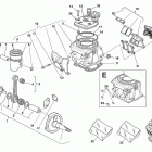 WR-WR USA 250-WR-WR USA 300 Cylinder head, cylinder, piston, crankshaft