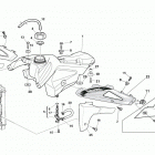WR 125-CR 125 Gas tank, panel