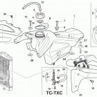 TC 450 - TXC 450-510-TE 310-450-510-SMR 450-510 Gas tank, panel