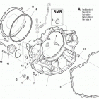 TC 450 - TXC 450-510-TE 310-450-510-SMR 450-510 R.h. half crankcase covers