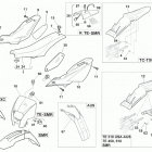 TC 450 - TXC 450-510-TE 310-450-510-SMR 450-510 Panel, fenders, seat, plate holder (tc 450 - txc 4...