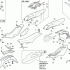 WR 125-CR 125 Panel, fenders, seat
