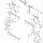 LT-F250 Quad Runner 2WD Knuckle arm
