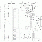 WR-WR USA 250-WR-WR USA 300 Front fork assembly