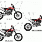 WR 125-WR 125 USA-CR 125 Trim (colour code g) (wr 125)