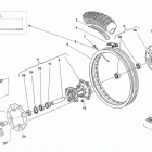 WR 125-WR 125 USA-CR 125 Заднее колесо
