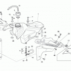 WR 125-WR 125 USA-CR 125 Gas tank, panel