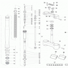 SMR 450/530-R Front fork assembly