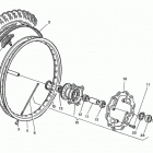 WR 125-WR 125 USA-CR 125 Переднее колесо