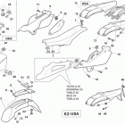 WR-WR USA 250-WR-WR USA 300 Panel, fenders, seat (usa)