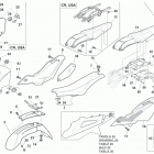 WR 125-WR 125 USA-CR 125 Panel, fenders, seat, plate holder