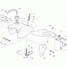 WR-WR USA 250-WR-WR USA 300 Gas tank, panel