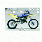 CR-WR-WR U.S.A. 125 Trim (colour code e) (wr 125)