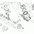 CR-WR-WR U.S.A. 125 Cylinder head, cylinder, piston, crankshaft
