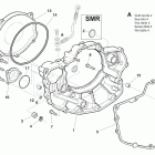 SMR 450-R R.h. half crankcase covers